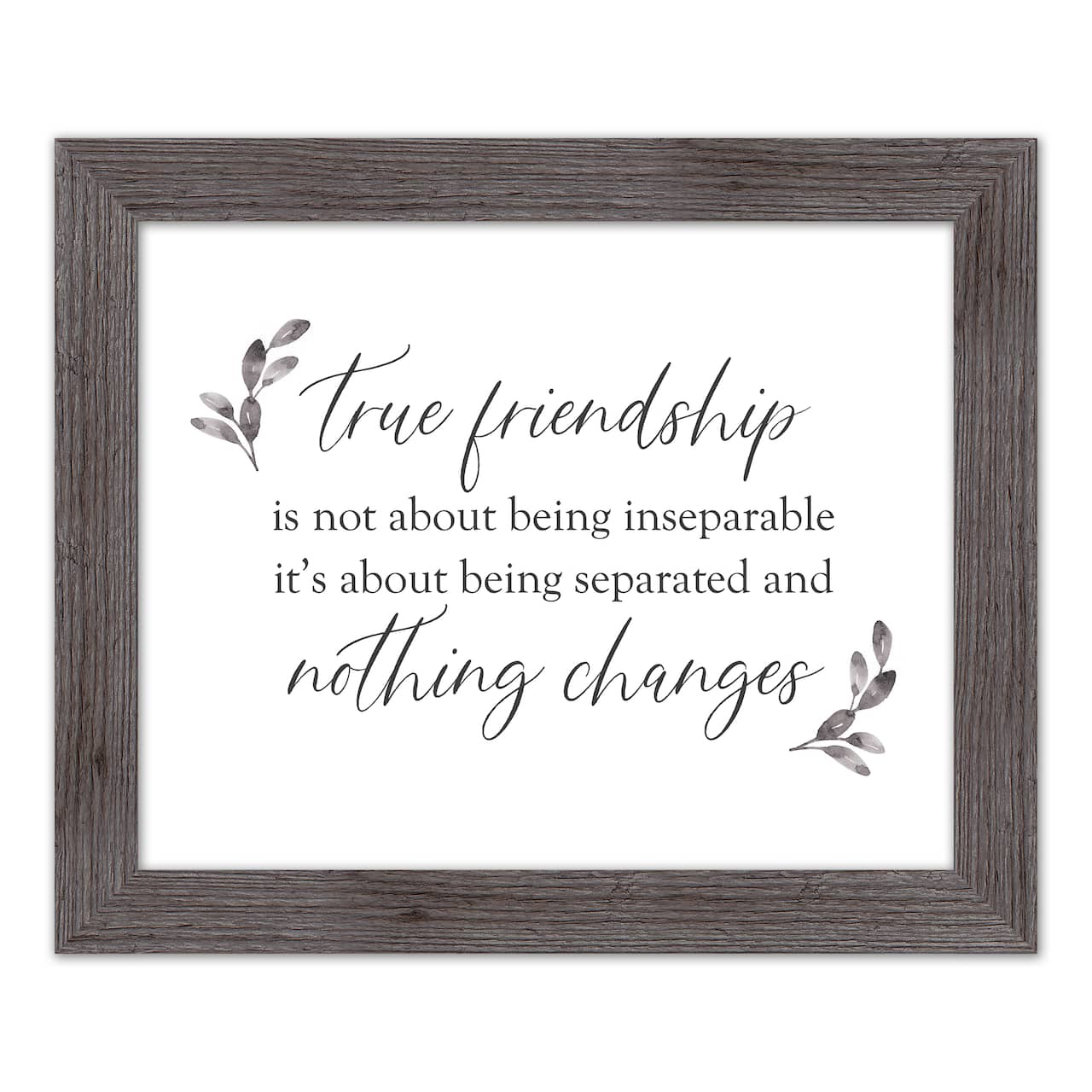 True Friendships Never Change Western Framed Print